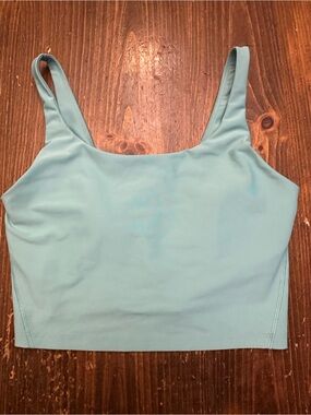 Old Navy Light Aqua Crop Sports Tank